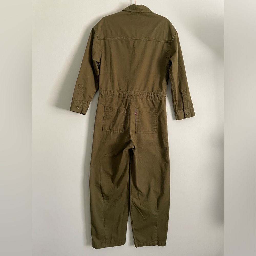 Levi’s Long Sleeve Baggy Surplus Jumpsuit in Olive Green - Picture 12 of 15